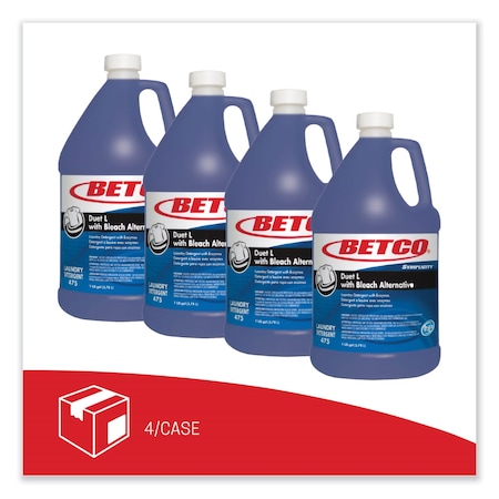 Betco Laundry Detergent, Bottle, Liquid, Fresh, 4 PK 4750400
